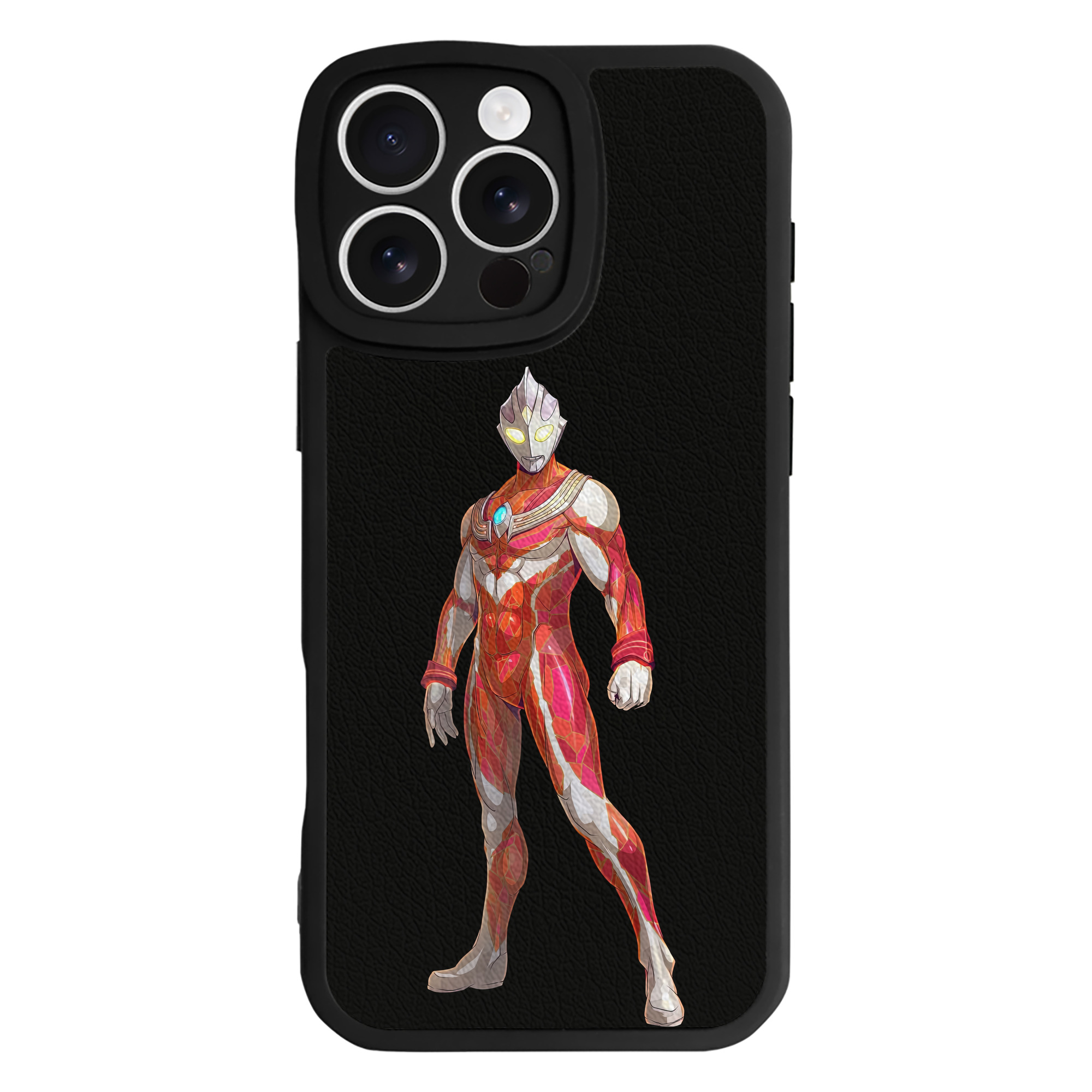 （画像用） ウルトラマン Ultraman 【iPhone 16シリーズ対応】シリコンスマホケース（レザー調） 材質：シリコン